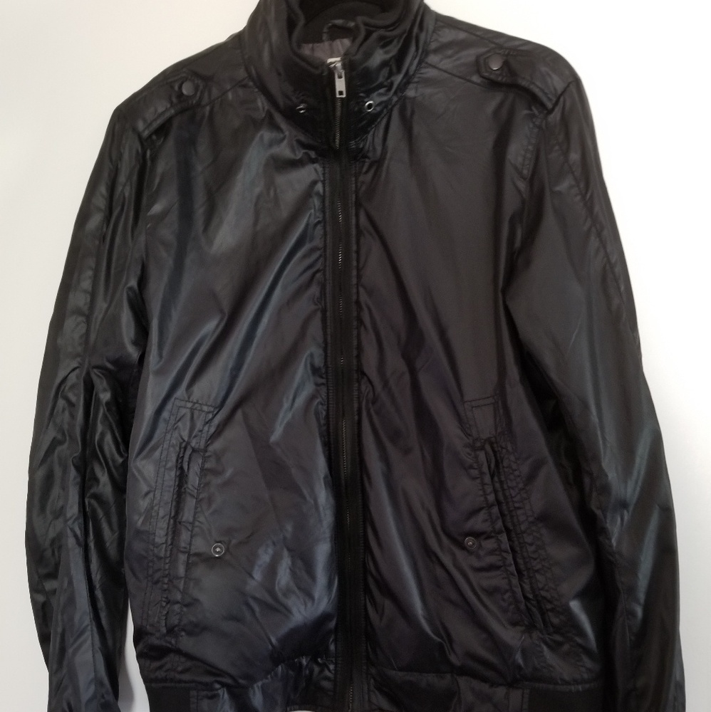 Diesel Men's Black Shiny Jacket XL
